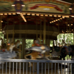The Zoo's animal carousel spinning in a blur.