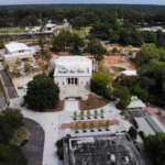 An aerial view Savanna Hall and the African Savanna