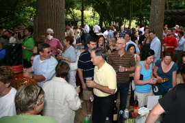 guests at gorilla deck during sippin safari event